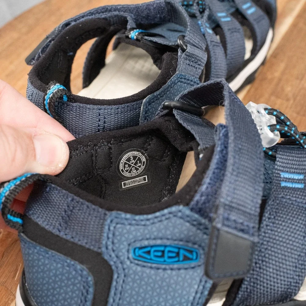 Keen Shoe Unisex Kids Newport NEO H2 Blue Washable Closed Toe Water Sandals Sz 3